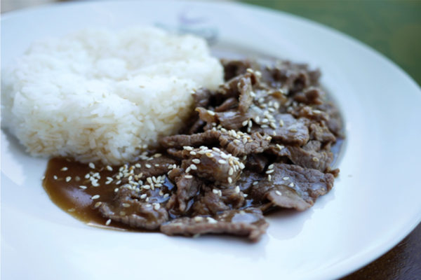 Rice with Korean Beef