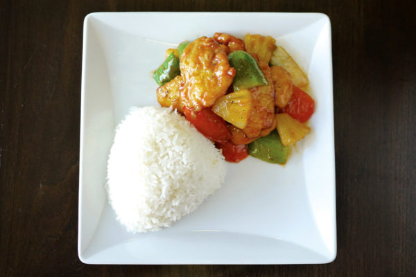 Rice with Sweet & Sour